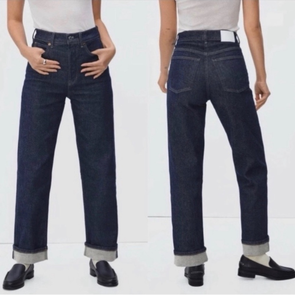 Everlane The Way High Jean in Sold Out Indigo Rinse 27